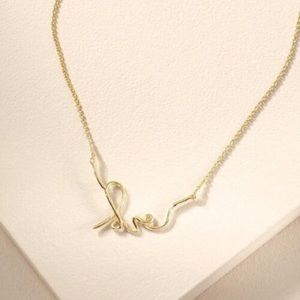 Stella and Dot Gold Love Necklace